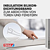 tesa MOLL Silikondichtung Premium Flexible (Transparent, 6 m x 9 mm x 7 mm, Geeignet für: Spaltenbreiten 1 - 7 mm)