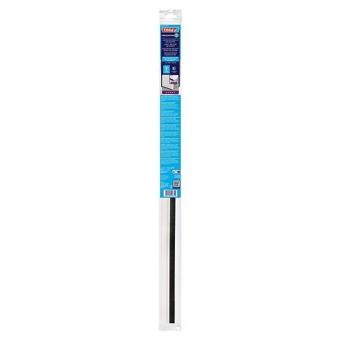 tesa MOLL Türdichtschiene Textil (Weiß, 1 m x 43 mm, Geeignet für: Spaltenbreiten bis 15 mm)