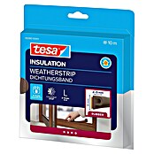 tesa MOLL P-Profildichtung (Braun, 10 m x 9 mm x 5,5 mm, Geeignet für: Spaltenbreiten 2 - 5 mm)