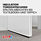 tesa MOLL Türdichtschiene Textil (Weiß, 1 m x 43 mm, Geeignet für: Spaltenbreiten bis 15 mm)