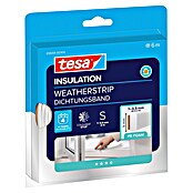 tesa MOLL Dichtungsstreifen Standard I-Profil (Weiß, 6 m x 9 mm x 4 mm, Geeignet für: Spaltenbreiten 1 - 3,5 mm)