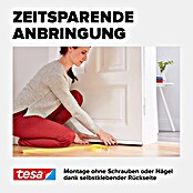 tesa MOLL Türdichtschiene Textil (Weiß, 1 m x 43 mm, Geeignet für: Spaltenbreiten bis 15 mm)