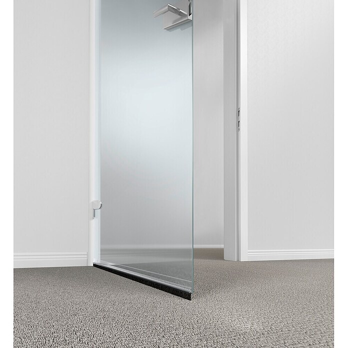 tesa MOLL Türdichtschiene Textil (Weiß, 1 m x 43 mm, Geeignet für: Spaltenbreiten bis 15 mm)