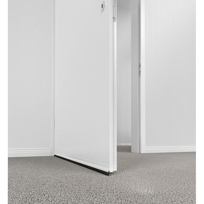 tesa MOLL Türdichtschiene Textil (Weiß, 1 m x 43 mm, Geeignet für: Spaltenbreiten bis 15 mm)