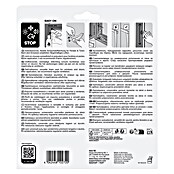 tesa MOLL Schaumstoffdichtung Universal (Weiß, 10 m x 9 mm x 6 mm, Geeignet für: Spaltenbreiten 1 - 5 mm)