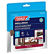 tesa MOLL P-Profildichtung (Braun, 10 m x 9 mm x 5,5 mm, Geeignet für: Spaltenbreiten 2 - 5 mm)