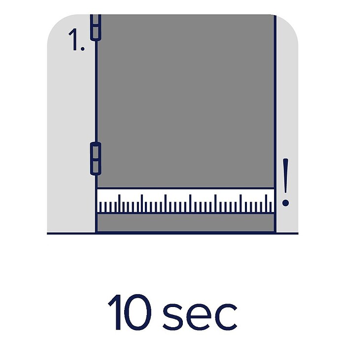 tesa MOLL Türdichtschiene Standard (Weiß, 1 m x 37 mm, Geeignet für: Spaltenbreiten bis 12 mm)