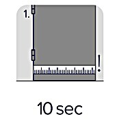 tesa MOLL Türdichtschiene Standard (Weiß, 1 m x 37 mm, Geeignet für: Spaltenbreiten bis 12 mm)