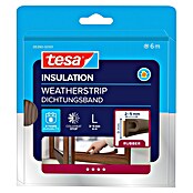 tesa MOLL P-Profildichtung (Braun, 6 m x 9 mm x 5,5 mm, Geeignet für: Spaltenbreiten 2 - 5 mm)
