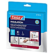 tesa MOLL P-Profildichtung (Weiß, 10 m x 9 mm x 5,5 mm, Geeignet für: Spaltenbreiten 2 - 5 mm)