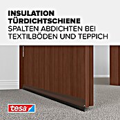 tesa MOLL Türdichtschiene Textil (Braun, 1 m x 43 mm, Geeignet für: Spaltenbreiten bis 15 mm)