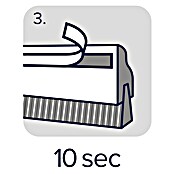 tesa MOLL Türdichtschiene Standard (Weiß, 1 m x 37 mm, Geeignet für: Spaltenbreiten bis 12 mm)