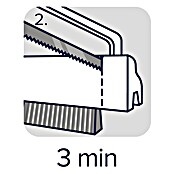 tesa MOLL Türdichtschiene Standard (Weiß, 1 m x 37 mm, Geeignet für: Spaltenbreiten bis 12 mm)