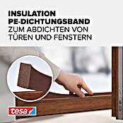 tesa MOLL Dichtungsstreifen Standard I-Profil (Braun, 6 m x 9 mm x 4 mm, Geeignet für: Spaltenbreiten 1 - 3,5 mm)
