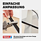 tesa MOLL Türdichtschiene Textil (Weiß, 1 m x 43 mm, Geeignet für: Spaltenbreiten bis 15 mm)
