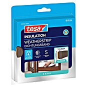 tesa MOLL Dichtungsstreifen Standard I-Profil (Braun, 6 m x 9 mm x 4 mm, Geeignet für: Spaltenbreiten 1 - 3,5 mm)