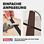 tesa MOLL Türdichtschiene Textil (Braun, 1 m x 43 mm, Geeignet für: Spaltenbreiten bis 15 mm)