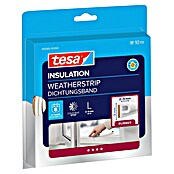 tesa MOLL P-Profildichtung (Weiß, 10 m x 9 mm x 5,5 mm, Geeignet für: Spaltenbreiten 2 - 5 mm)