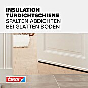 tesa MOLL Türdichtschiene Standard (Weiß, 1 m x 37 mm, Geeignet für: Spaltenbreiten bis 12 mm)