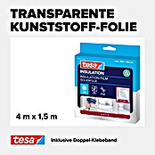 Tesa MOLL Fensterisolierfolie Thermo Cover (4 x 1,5 m, Farblos)
