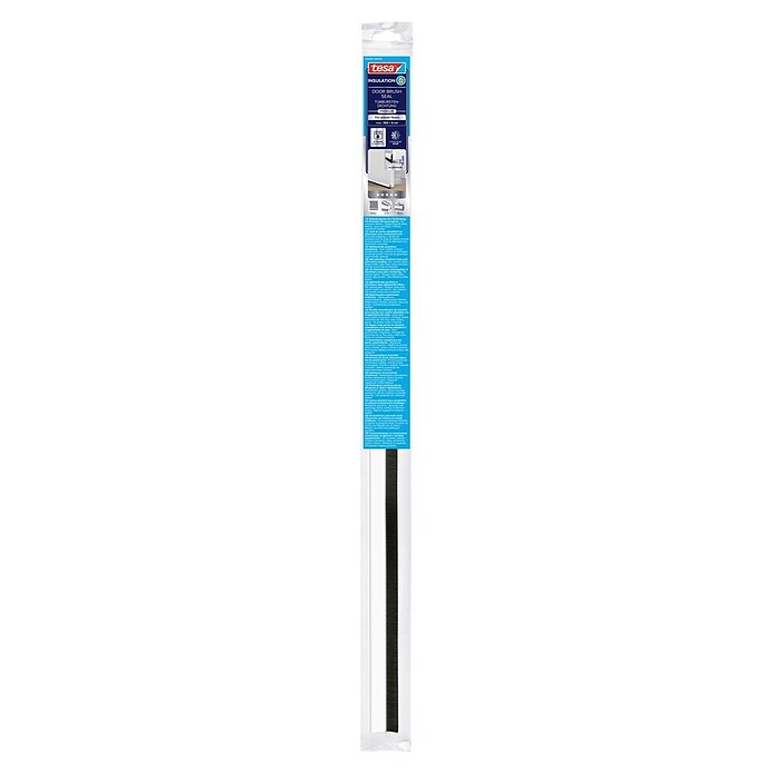 tesa MOLL Türdichtschiene Alu Comfort (Weiß, 1 m x 40 mm, Geeignet für: Spaltenbreiten bis 15 mm)