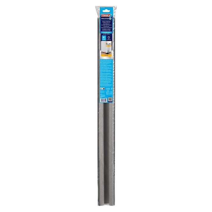 tesa MOLL Türbodendichtung (Grau, 0,95 m x 25 mm, Geeignet für: Glatte Böden)