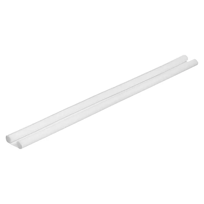 Tesa INSULATION Türbodendichtung Doppel-Dichtung - Weiß, 0,95 m x 25 mm, Geeignet für: Glatte Böden - Weißer Schaumstoff-Zugluftstopper, bestehend aus zwei verbundenen Rollen, zur Zugluftabdichtung.
