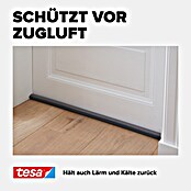 tesa MOLL Türbodendichtung (Grau, 0,95 m x 25 mm, Geeignet für: Glatte Böden)