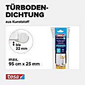 tesa MOLL Türbodendichtung (Weiß, 0,95 m x 25 mm, Geeignet für: Glatte Böden)