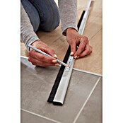 tesa MOLL Türdichtschiene Alu Comfort (Weiß, 1 m x 40 mm, Geeignet für: Spaltenbreiten bis 15 mm)