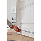 tesa MOLL Türdichtschiene Alu Comfort (Weiß, 1 m x 40 mm, Geeignet für: Spaltenbreiten bis 15 mm)