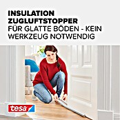 tesa MOLL Türbodendichtung (Weiß, 0,95 m x 25 mm, Geeignet für: Glatte Böden)