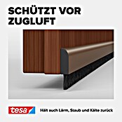 tesa MOLL Türdichtschiene Alu Comfort (Braun, 1 m x 40 mm, Geeignet für: Spaltenbreiten bis 15 mm)