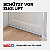 tesa MOLL Türbodendichtung (Weiß, 0,95 m x 25 mm, Geeignet für: Glatte Böden)