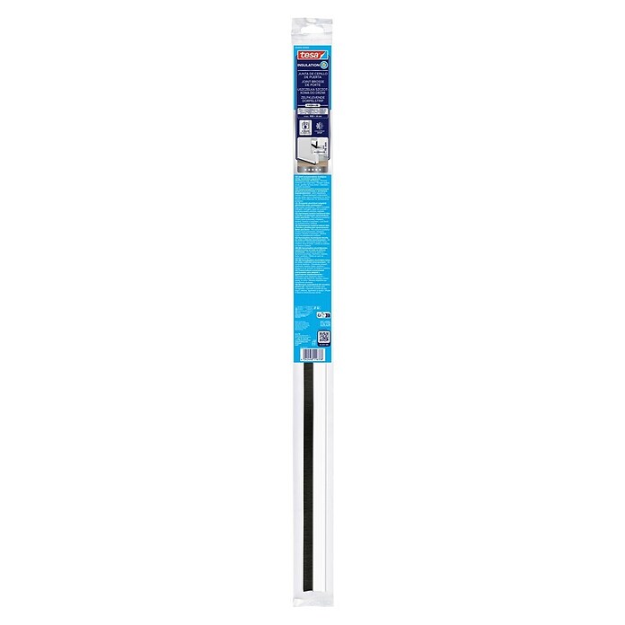 tesa MOLL Türdichtschiene Alu Comfort (Weiß, 1 m x 40 mm, Geeignet für: Spaltenbreiten bis 15 mm)