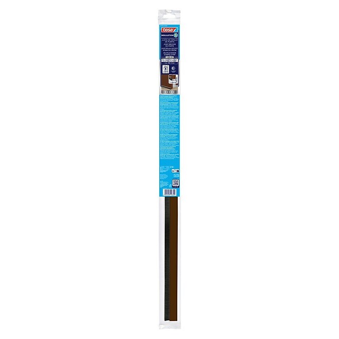 tesa MOLL Türdichtschiene Alu Comfort (Braun, 1 m x 40 mm, Geeignet für: Spaltenbreiten bis 15 mm)