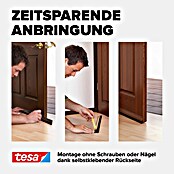 tesa MOLL Türdichtschiene Standard (Braun, 1 m x 37 mm, Geeignet für: Spaltenbreiten bis 12 mm)