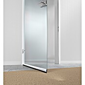 tesa MOLL Türdichtschiene Alu Comfort (Weiß, 1 m x 40 mm, Geeignet für: Spaltenbreiten bis 15 mm)