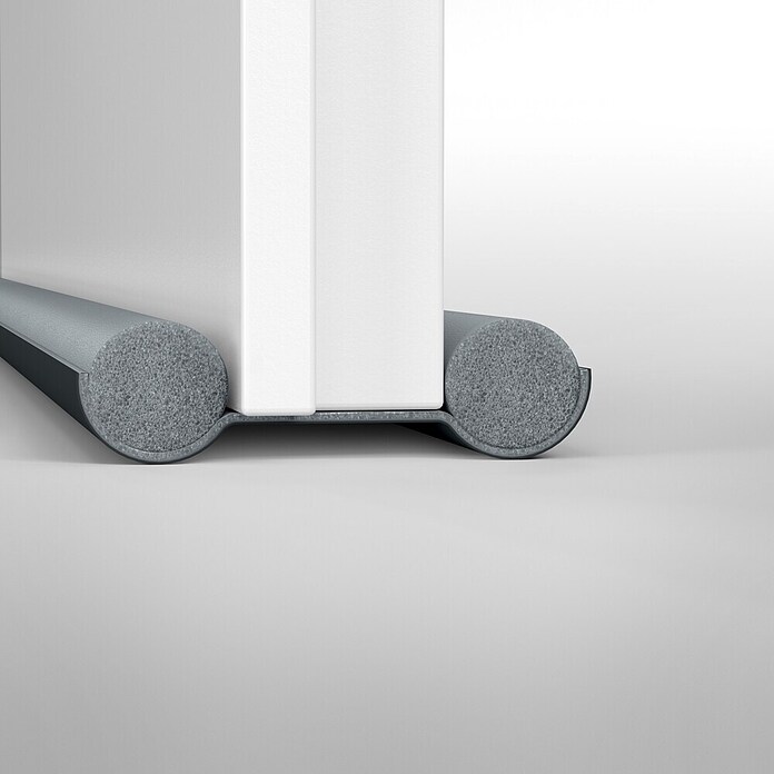 tesa MOLL Türbodendichtung (Grau, 0,95 m x 25 mm, Geeignet für: Glatte Böden)