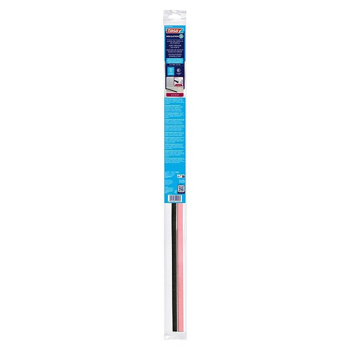 tesa MOLL Türdichtschiene Standard (Transparent, 1 m x 37 mm, Geeignet für: Spaltenbreiten bis 12 mm)