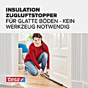 tesa MOLL Türbodendichtung (Grau, 0,95 m x 25 mm, Geeignet für: Glatte Böden)