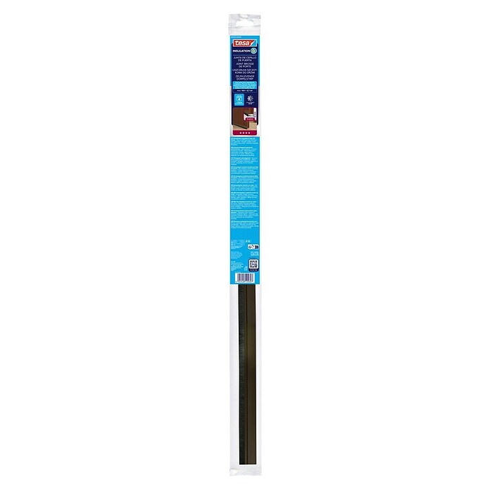 tesa MOLL Türdichtschiene Standard (Braun, 1 m x 37 mm, Geeignet für: Spaltenbreiten bis 12 mm)