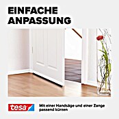 tesa MOLL Türdichtschiene Standard (Transparent, 1 m x 37 mm, Geeignet für: Spaltenbreiten bis 12 mm)