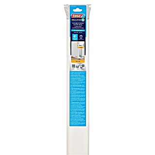 Tesa INSULATION Türbodendichtung Doppel-Dichtung (Weiß, 0,95 m x 25 mm, Geeignet für: Glatte Böden)
