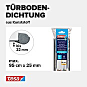tesa MOLL Türbodendichtung (Grau, 0,95 m x 25 mm, Geeignet für: Glatte Böden)