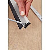 tesa MOLL Türdichtschiene Alu Comfort (Weiß, 1 m x 40 mm, Geeignet für: Spaltenbreiten bis 15 mm)