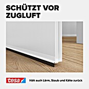 tesa MOLL Türdichtschiene Standard (Weiß, 1 m x 37 mm, Geeignet für: Spaltenbreiten bis 12 mm)