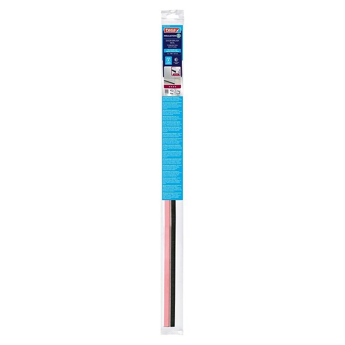 tesa MOLL Türdichtschiene Standard (Transparent, 1 m x 37 mm, Geeignet für: Spaltenbreiten bis 12 mm)