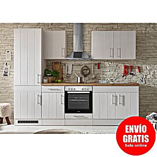 Respekta Premium Cocina modular completa Anton (Ancho: 270 cm, Blanco, Sin electrodomésticos)