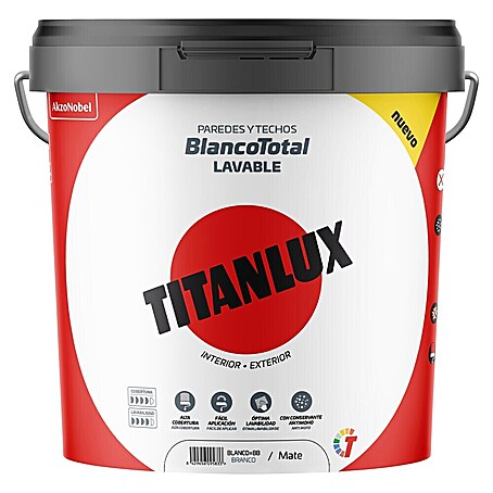 Titanlux Pintura para paredes y techos Blanco Total